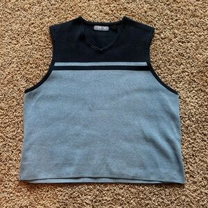 Structure Y2K Striped Skater Colorblock Preppy Boxy Casual Basics Sweater Vest